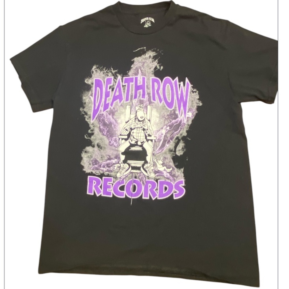 Death Row Records graphic Black T-Shirt. Size medium
